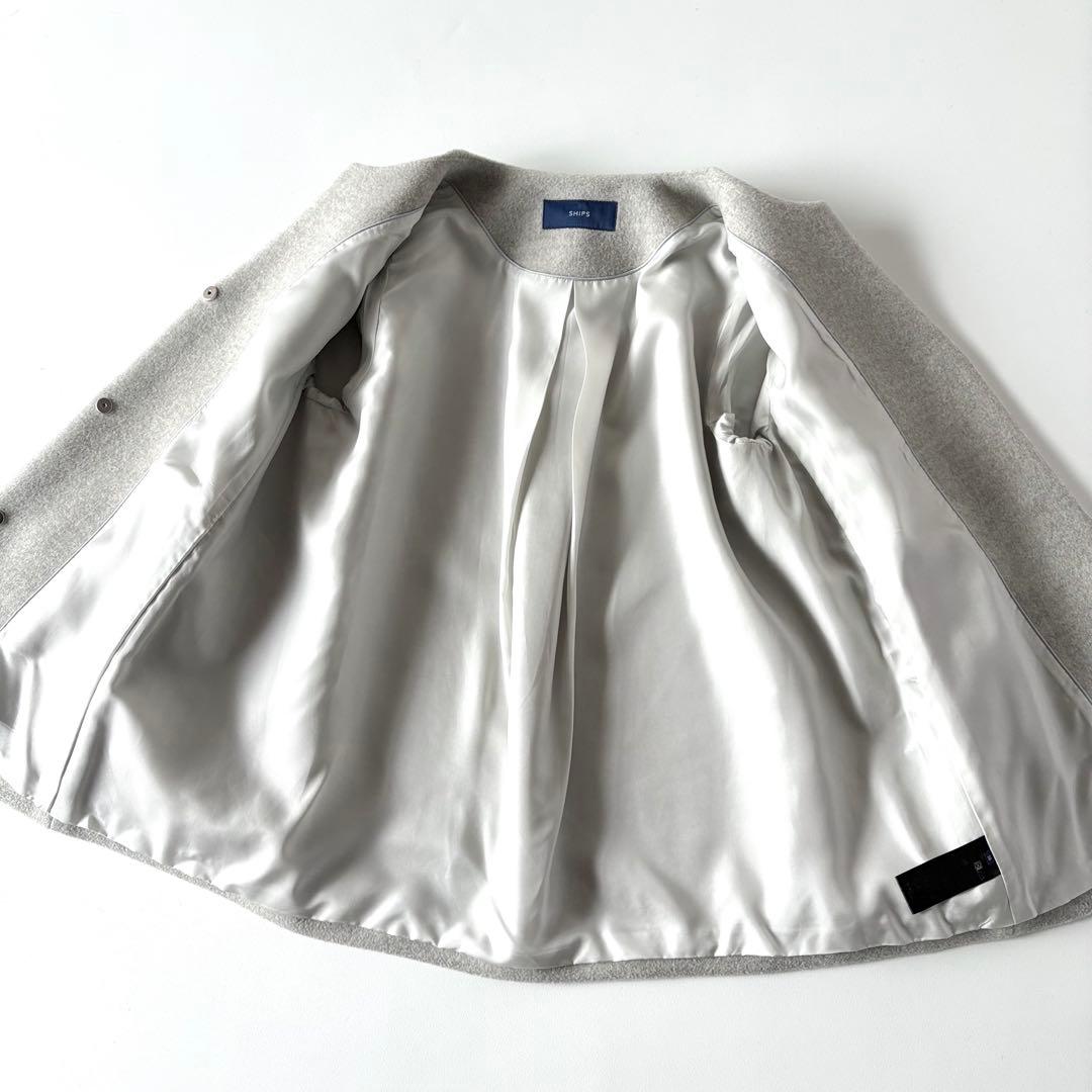 美品♡　SHIPS　シップス　SUPER140　キーネック　ショートコート