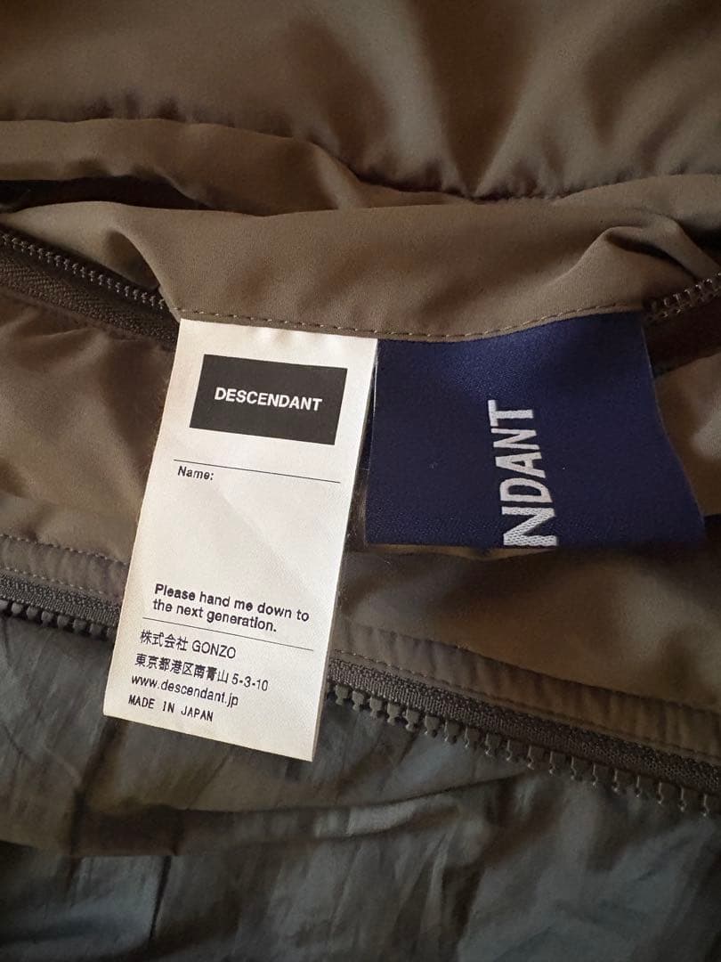 トップス DESCENDANT 2 LOAD PADDING VEST