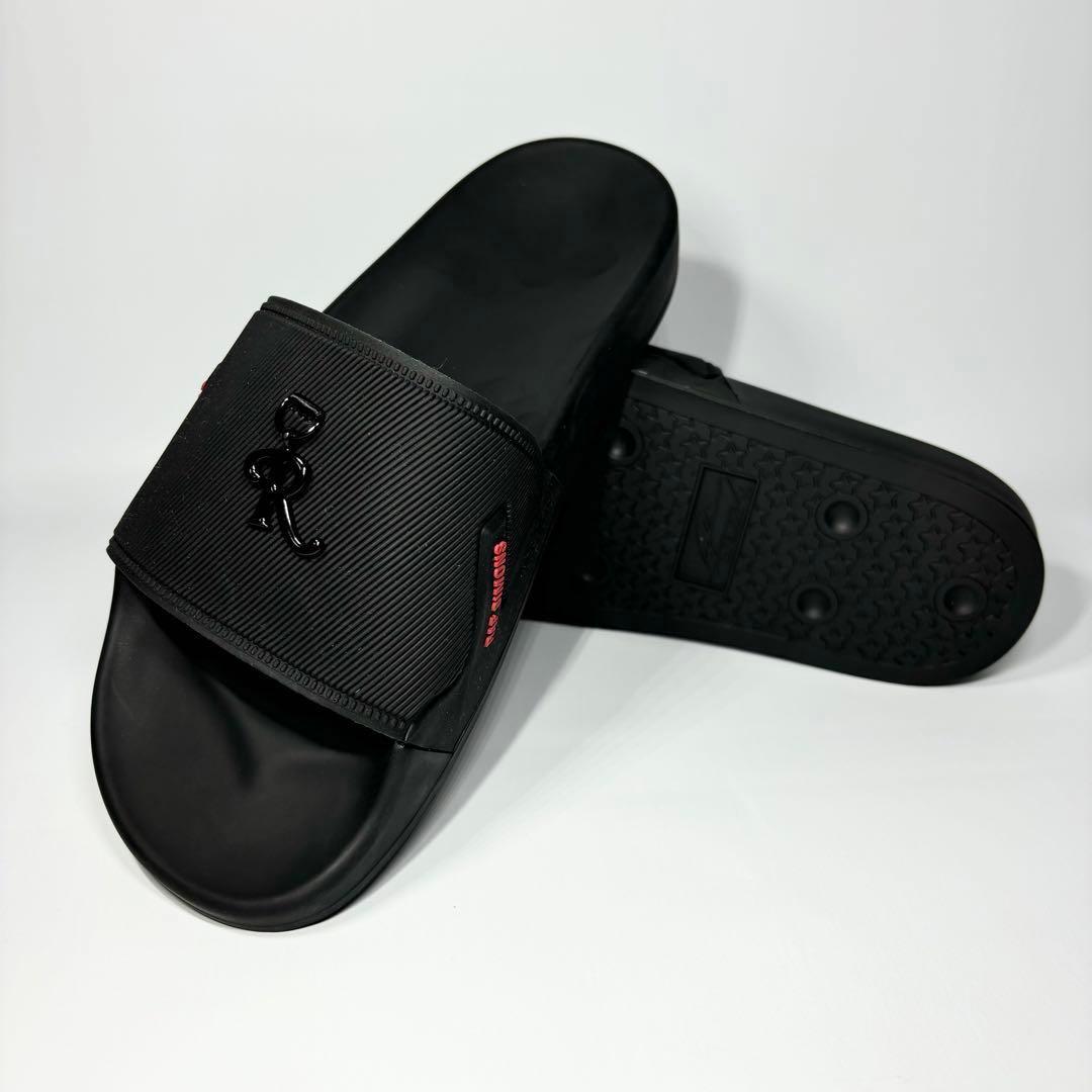 新品 Raf Simons Astra Slide Black Red EU40