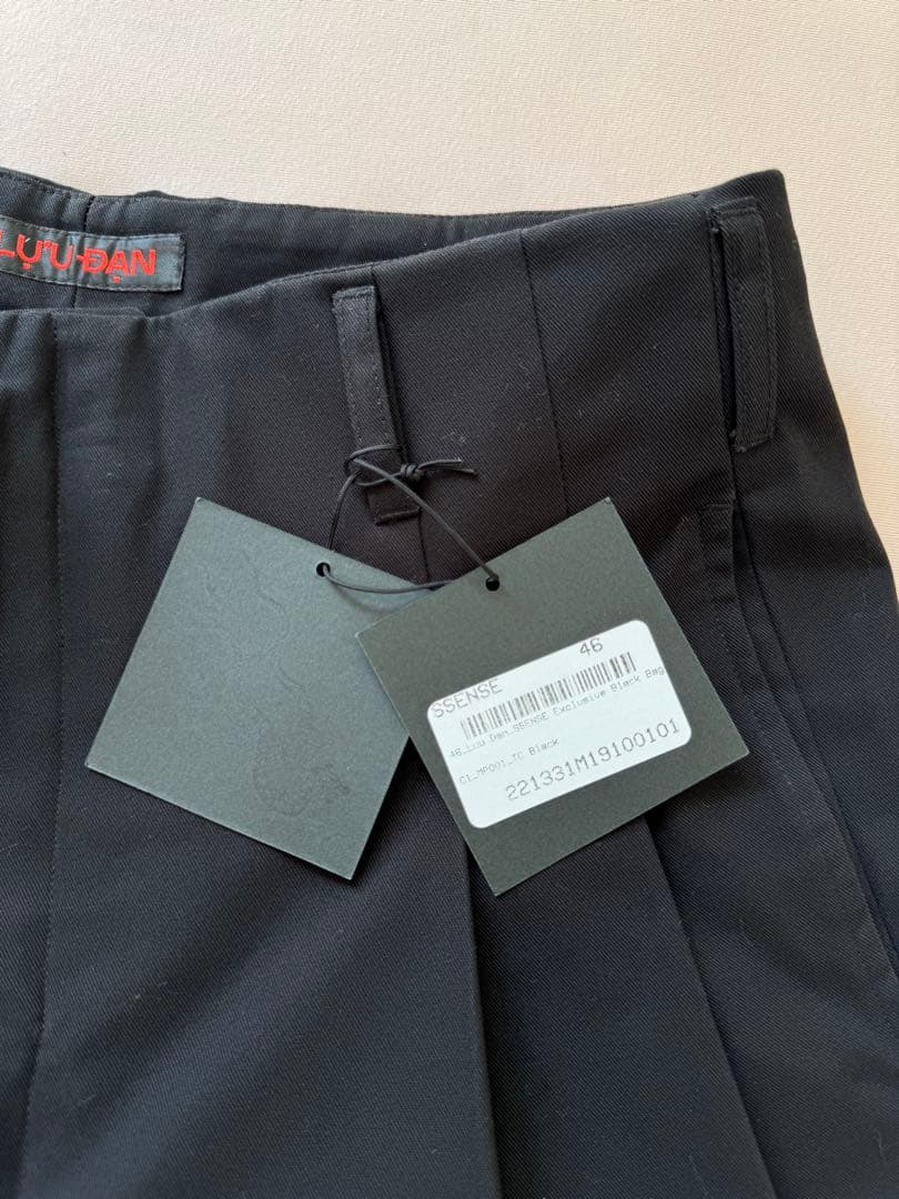 LU’U DAN ルーダン　ボンタン　スラックス　パンツ　ブラック　46 M