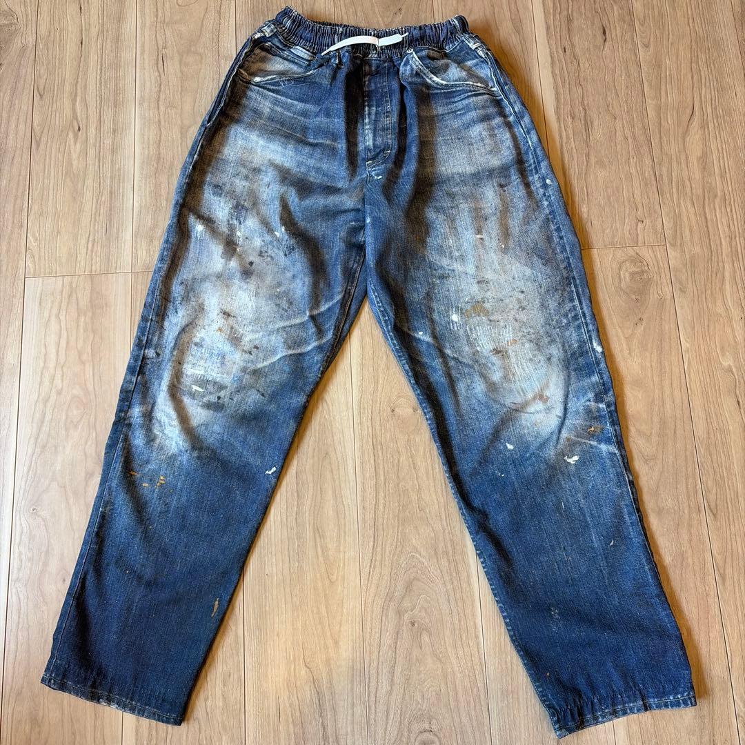 US フェイクビンテージデニム ペインターイージーパンツ