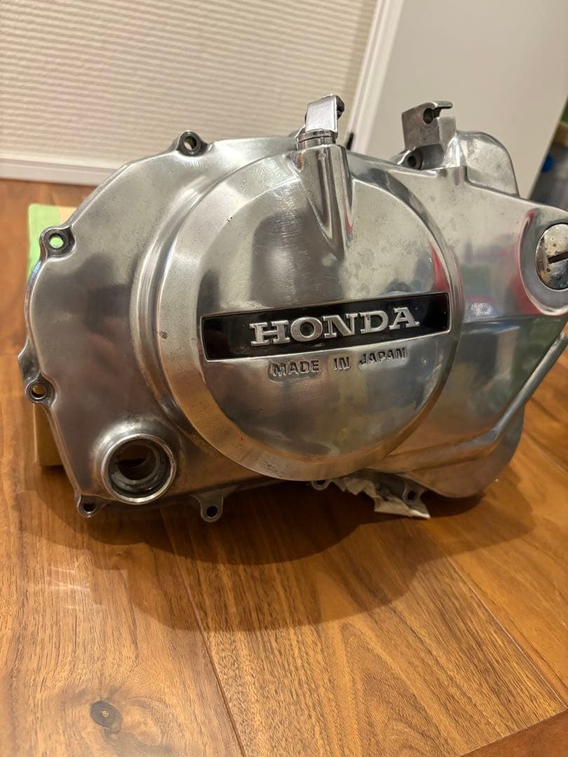 cb250t cb400t 純正　クラッチカバー　美品　バレル研磨　メ