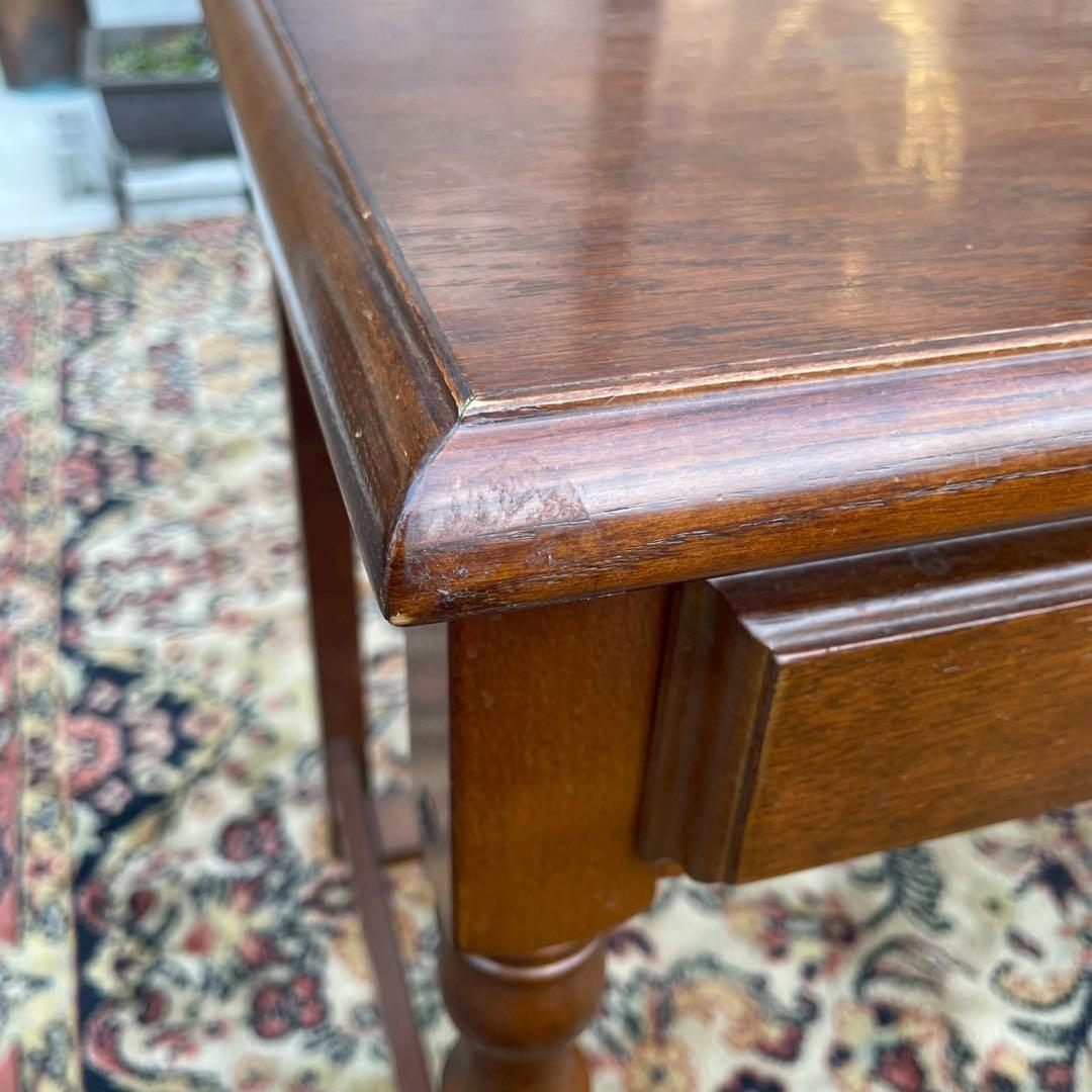 木製パーソナルデスク　アンティーク調