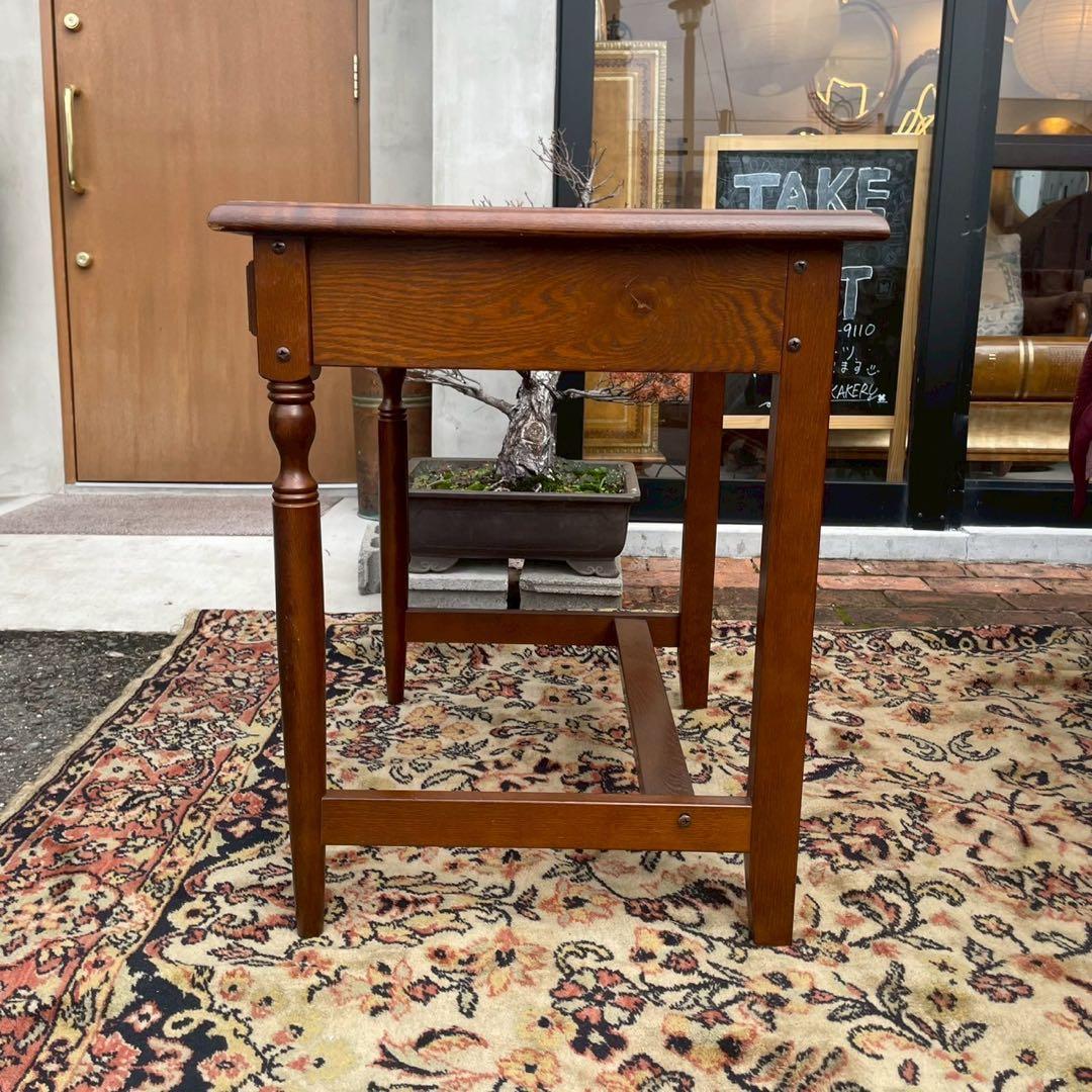 木製パーソナルデスク　アンティーク調