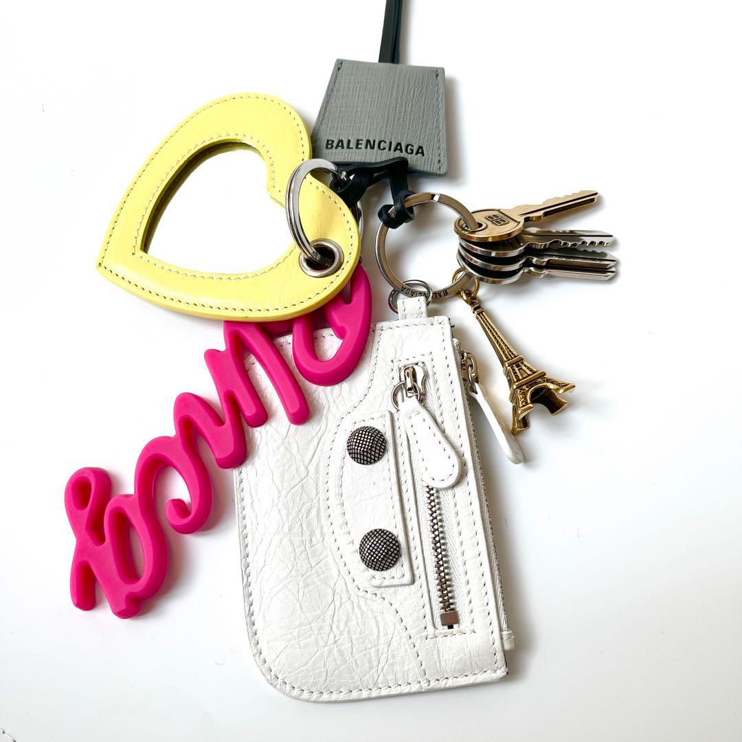 現行モデル 美品 バレンシアガ ルカゴール チャーム ガーリー キーホルダー