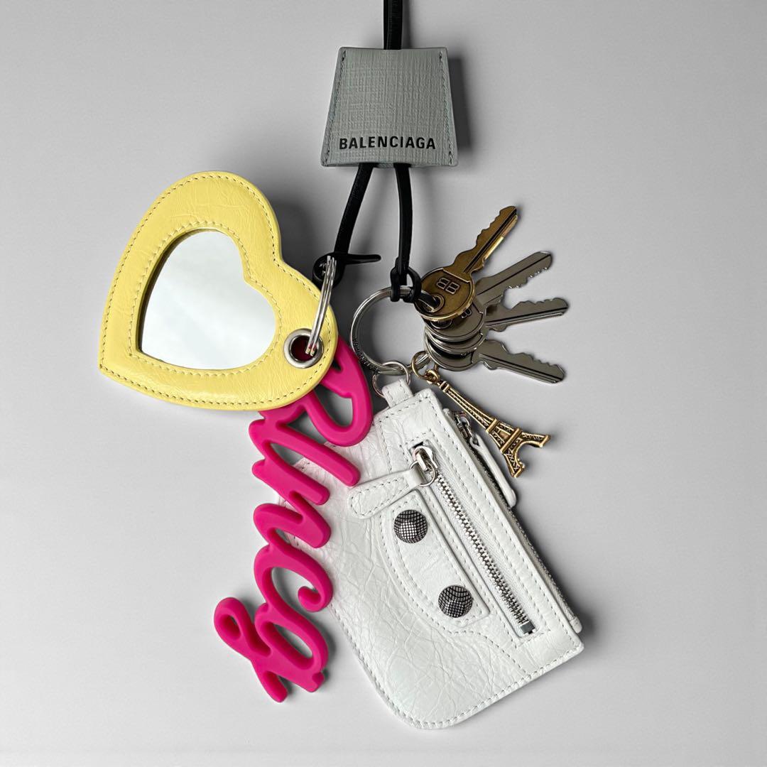 現行モデル 美品 バレンシアガ ルカゴール チャーム ガーリー キーホルダー