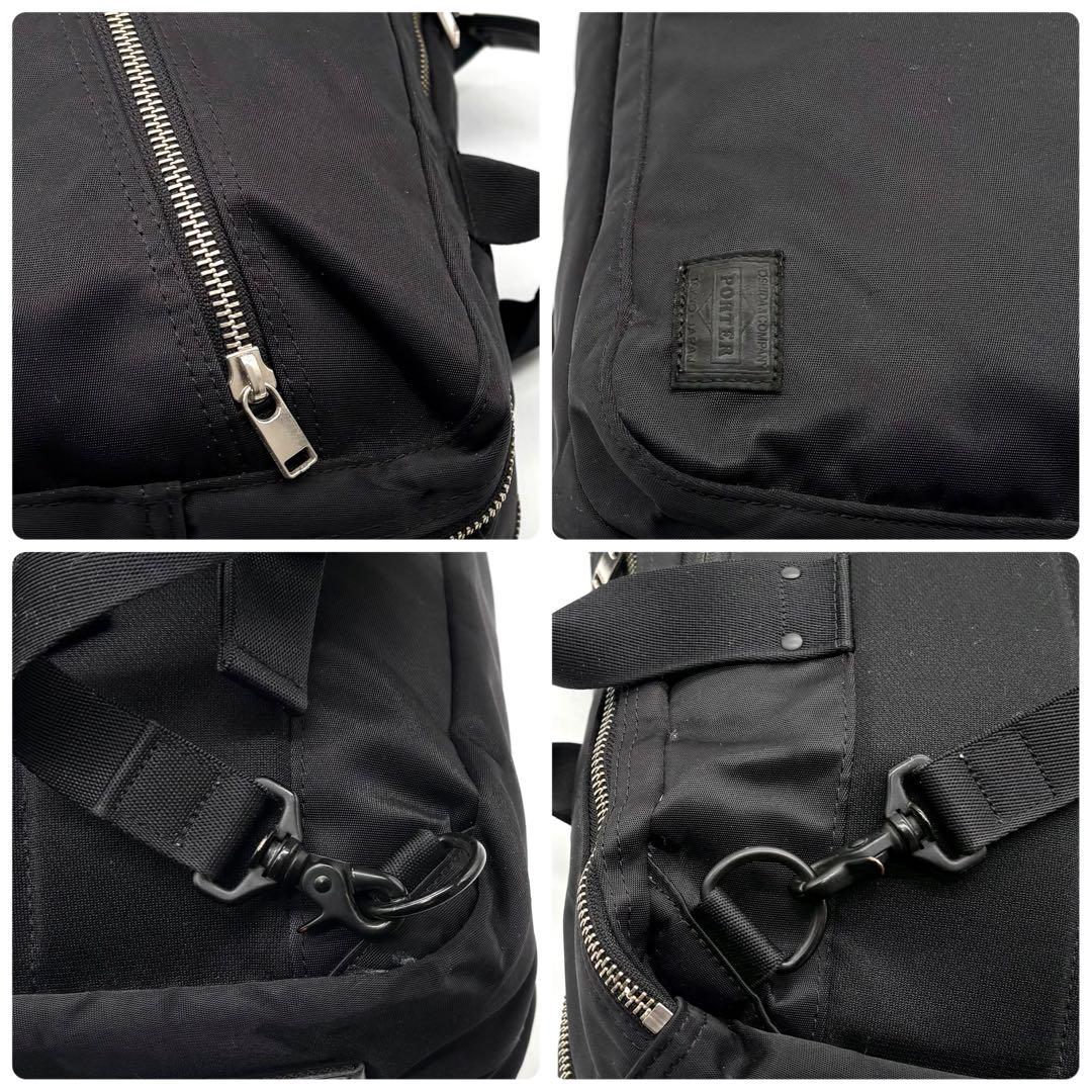 【美品】ポーター リフト 3way ビジネスバッグ リュック ナイロン ブラック