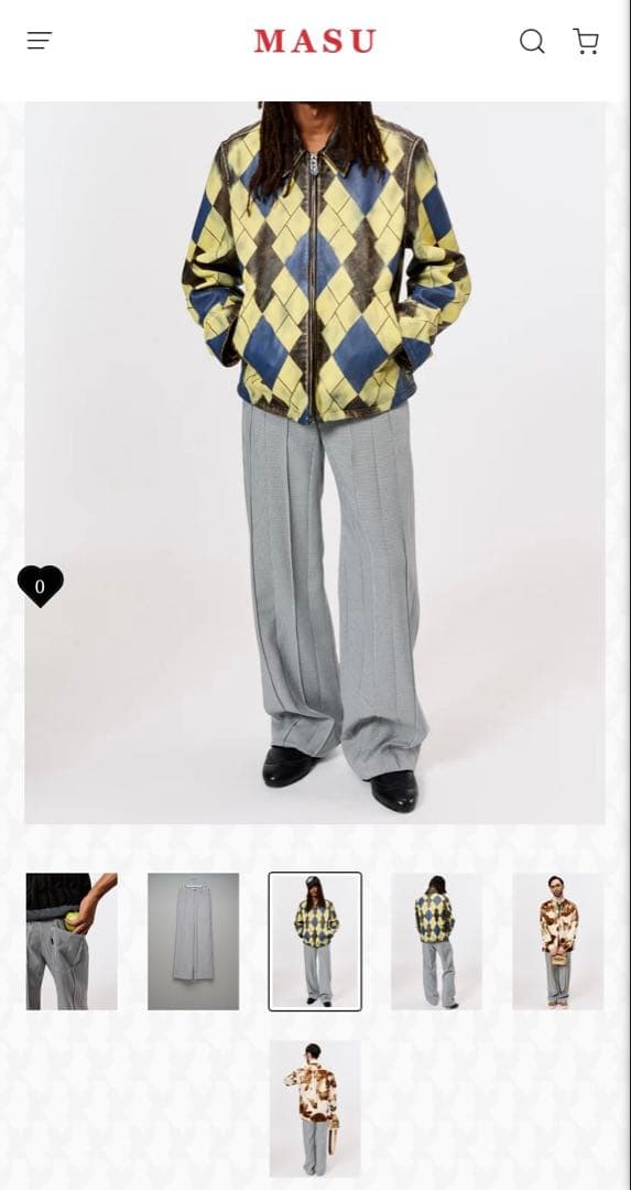 MASU プリーツパンツ スラックス