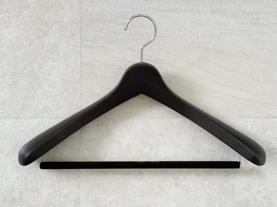 ナカタハンガー スーツハンガー 5本組 スモークブラウン 430mm