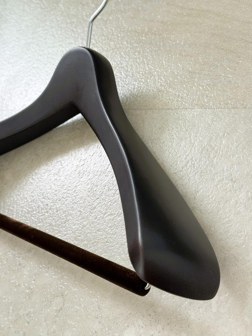 ナカタハンガー スーツハンガー 5本組 スモークブラウン 430mm