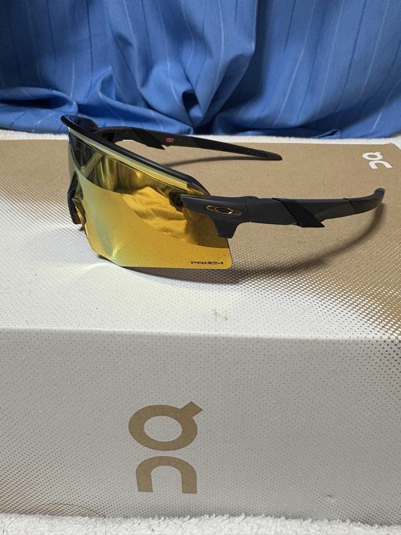 メ*ん様 OAKLEY encoder スポーツサングラス ゴールドミラー