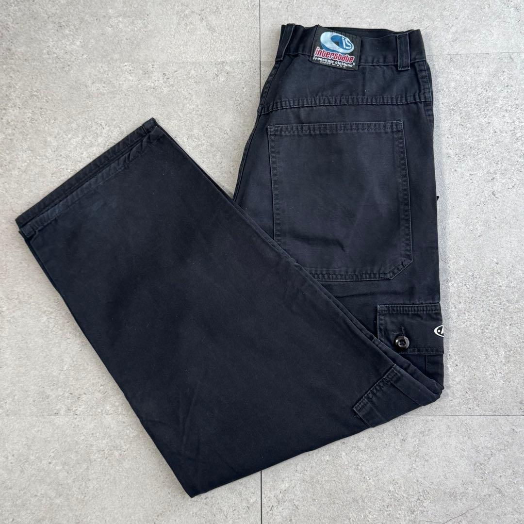 極太ワイドバギー 米国製 INTERSTATE インターステート パンツ 黒