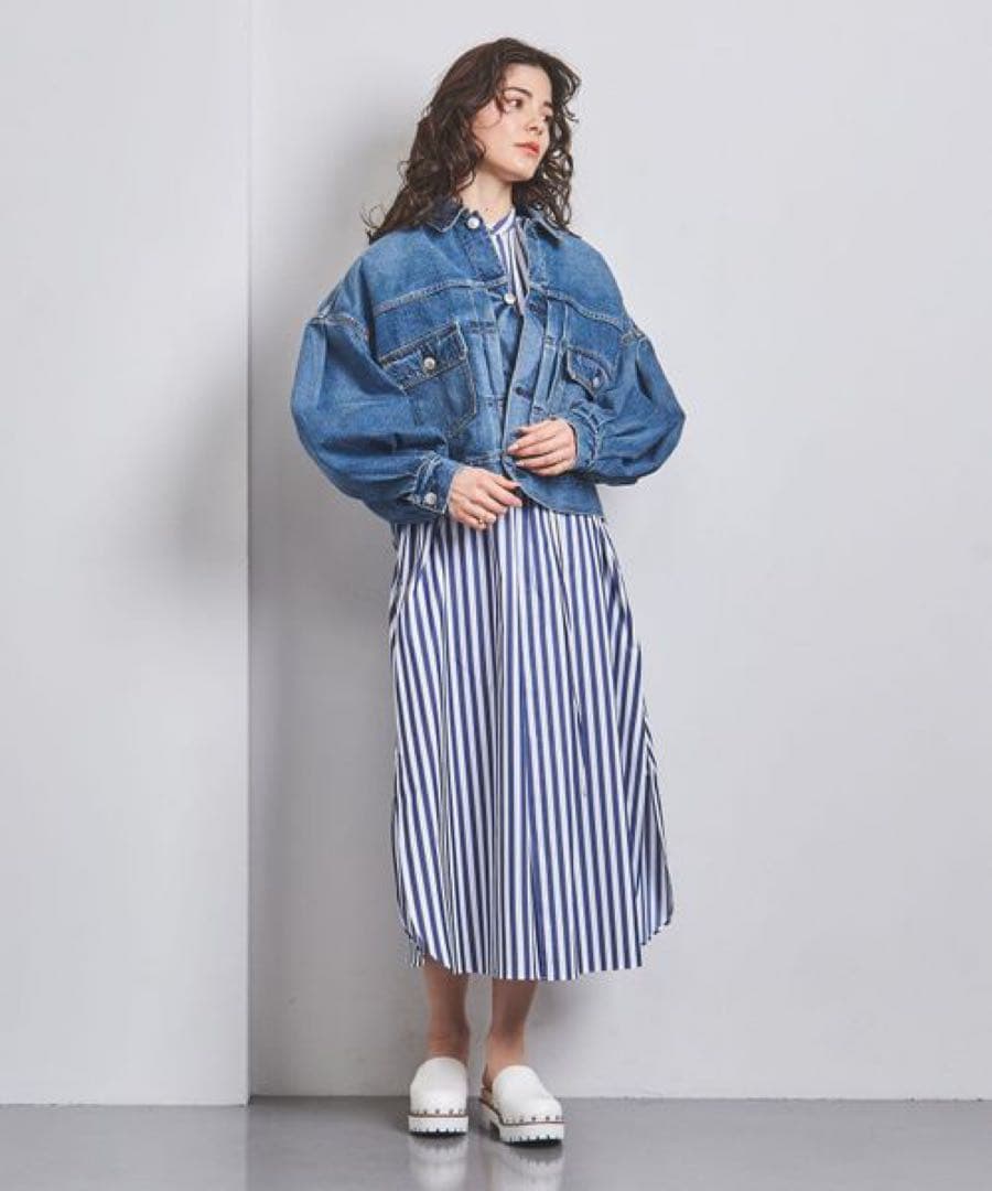 HYKE ハイク　バルーンスリーブ デニムジャケット 新品　サイズ1