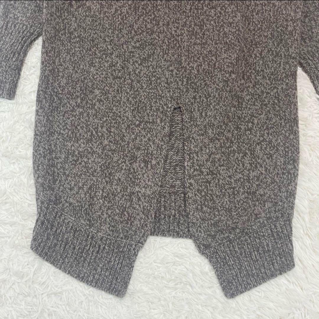 現行✨HYKE✨メランジ 厚手ロングニットワンピース オーバーサイズ