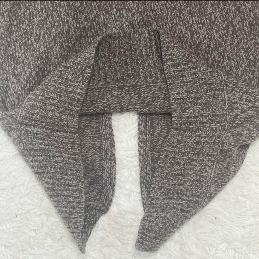 現行✨HYKE✨メランジ 厚手ロングニットワンピース オーバーサイズ