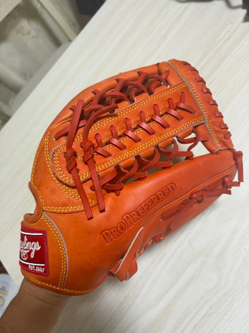 ローリングス 軟式グローブ オレンジ