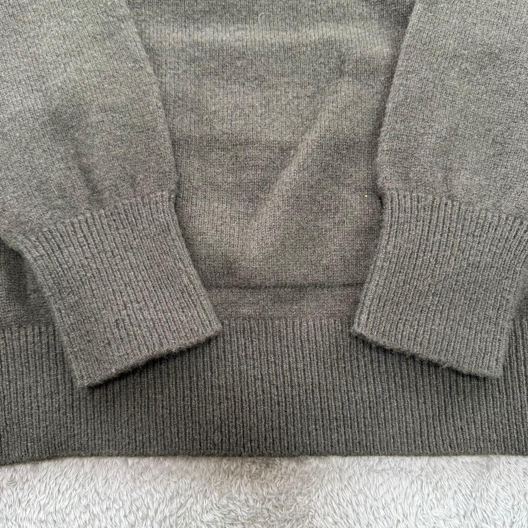 FRAMeWORK ウールカシミヤ フード パーカー ニット ダークグリーン