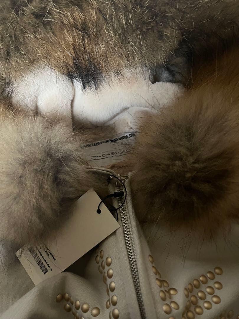 SCULPTOR Fur Trimming Hooded Zip-Up パーカー