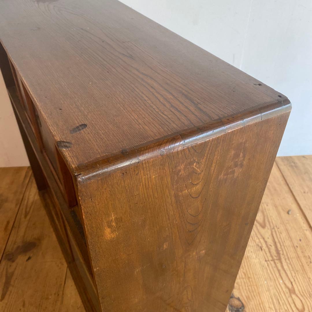 アンティーク ガラス 戸棚 キャビネット 箪笥 昭和レトロ y151