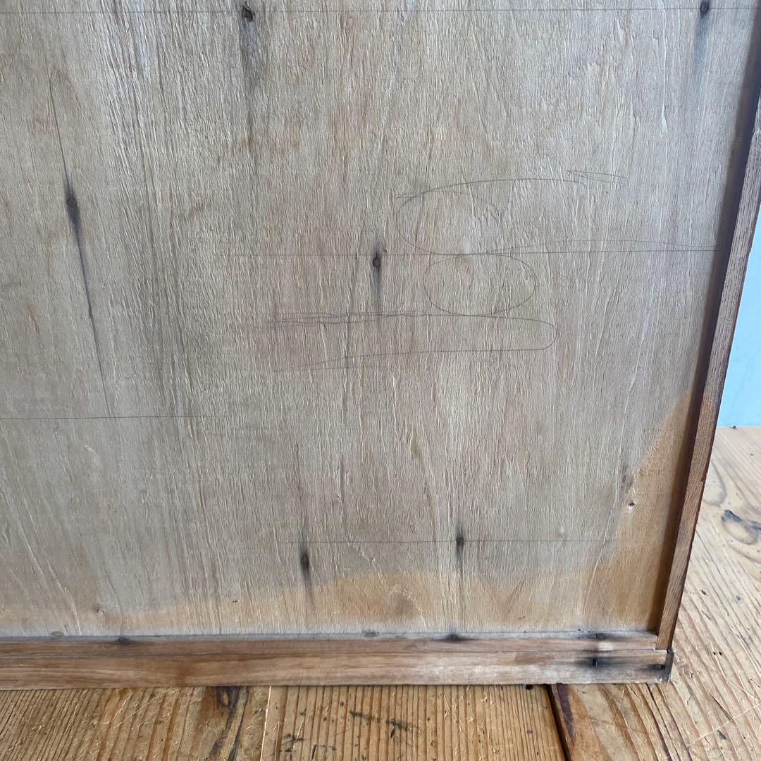 アンティーク ガラス 戸棚 キャビネット 箪笥 昭和レトロ y151