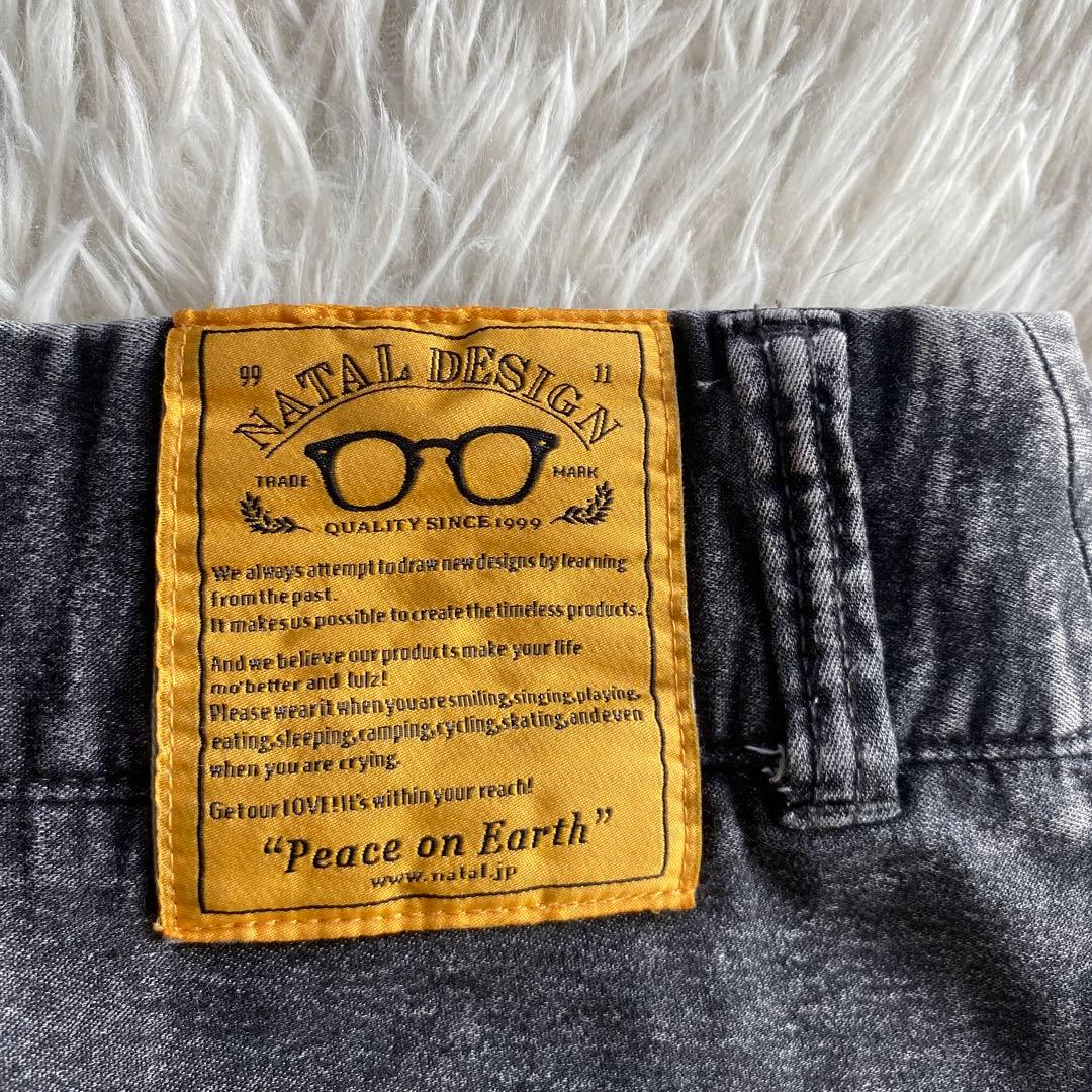 MoriNATAL DESIGN ダークグレー サルエルパンツ　L