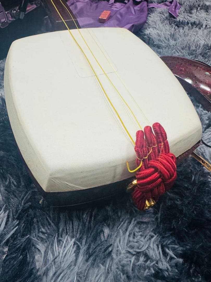 津軽三味線 黒檀糸巻 紅木 東さわり GP22 ハードケース付き 棹幅3cm