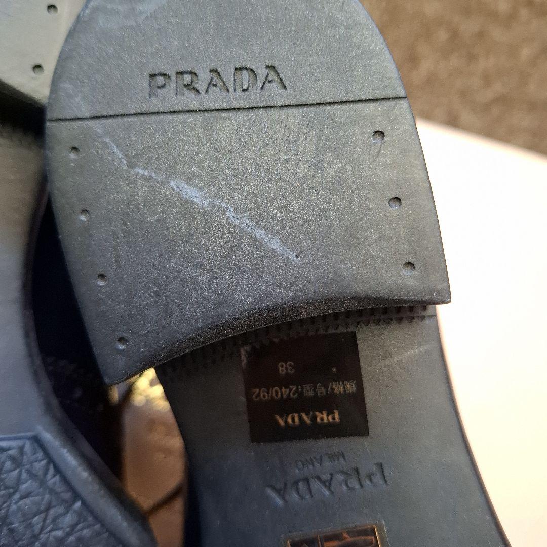 新品PRADA ネイビー オックスフォードシューズ