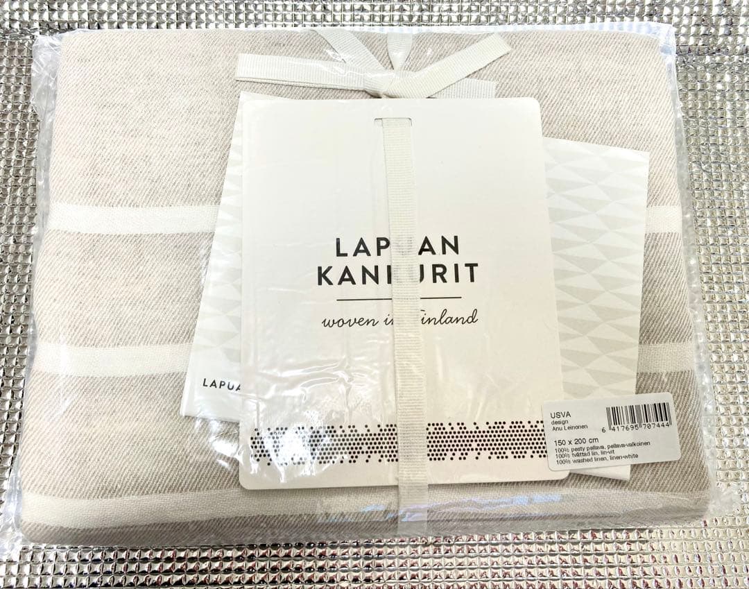 【新品未開封❗️】ラプアンカンクリ　リネンブランケット　USVAホワイトどうばい様