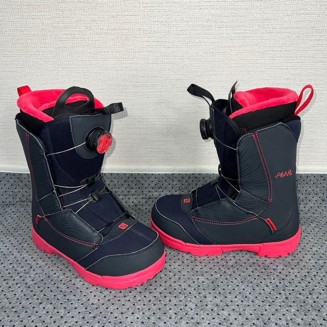 ２回使用 レディース 23cm SALOMON PEARL BOA ブーツ