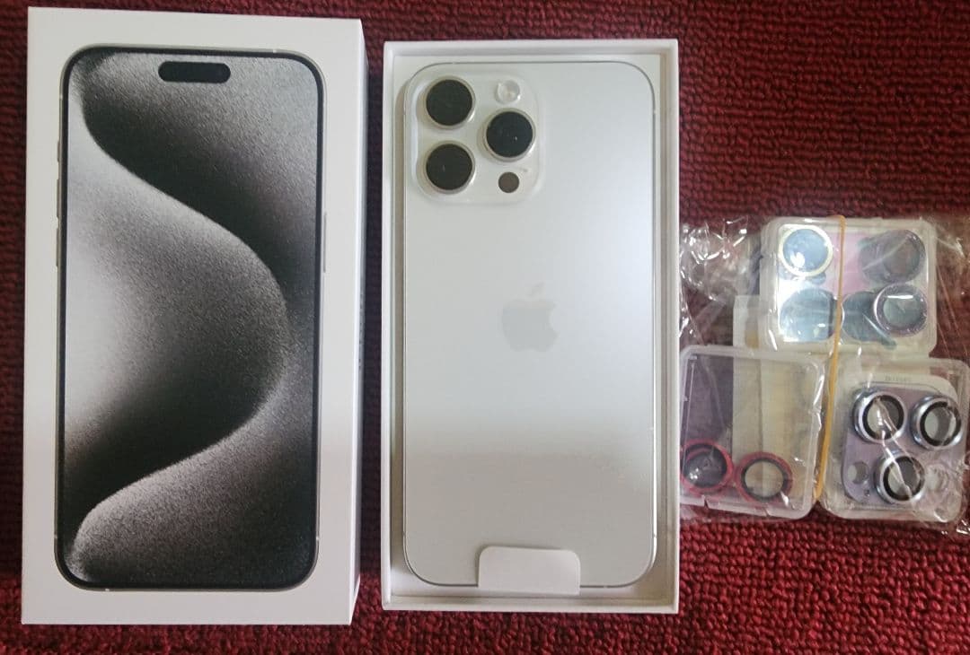 専用Apple iPhone15 ProMax 256GBホワイトチタニウム