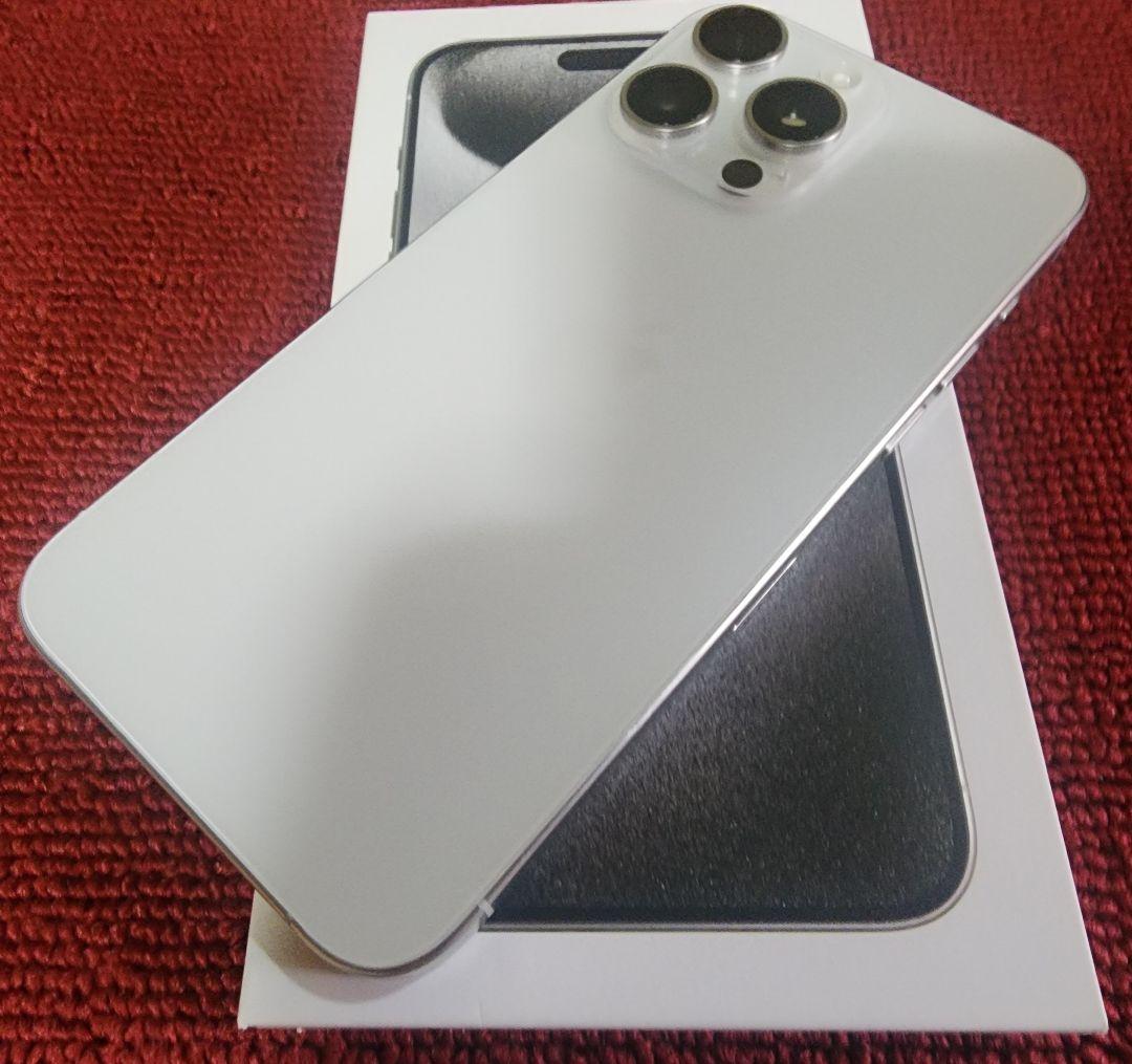 専用Apple iPhone15 ProMax 256GBホワイトチタニウム
