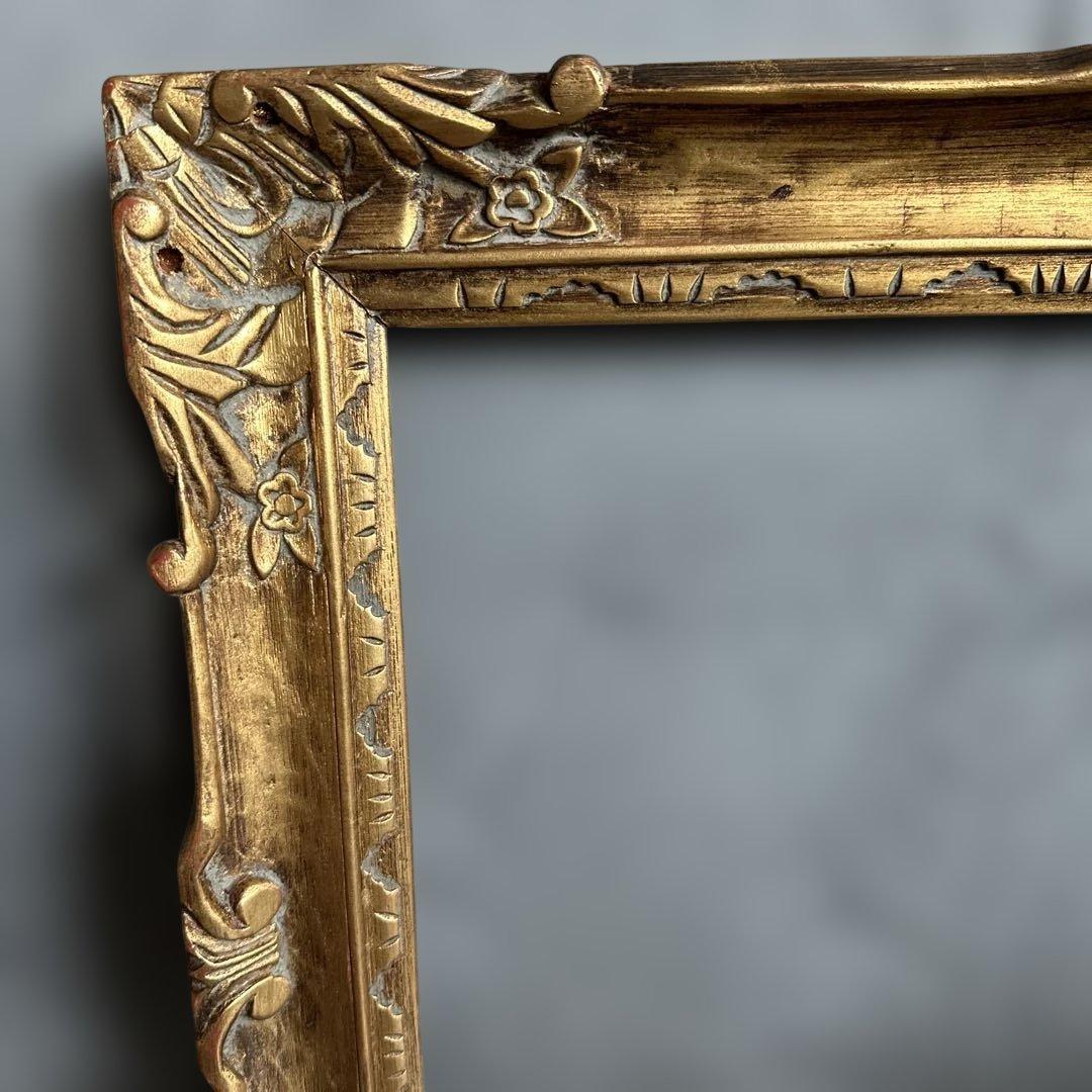 瞬間的お値下げ‼️ゴールド装飾フレーム 木製ヴィンテージ額縁