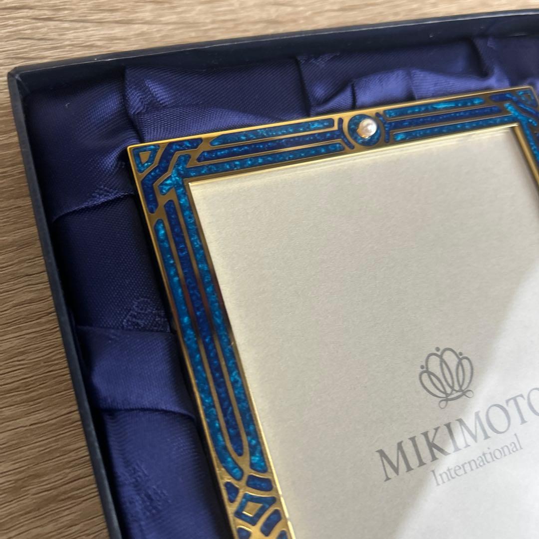 希少☆MIKIMOTOフォトフレーム クリスタルラッカー パール