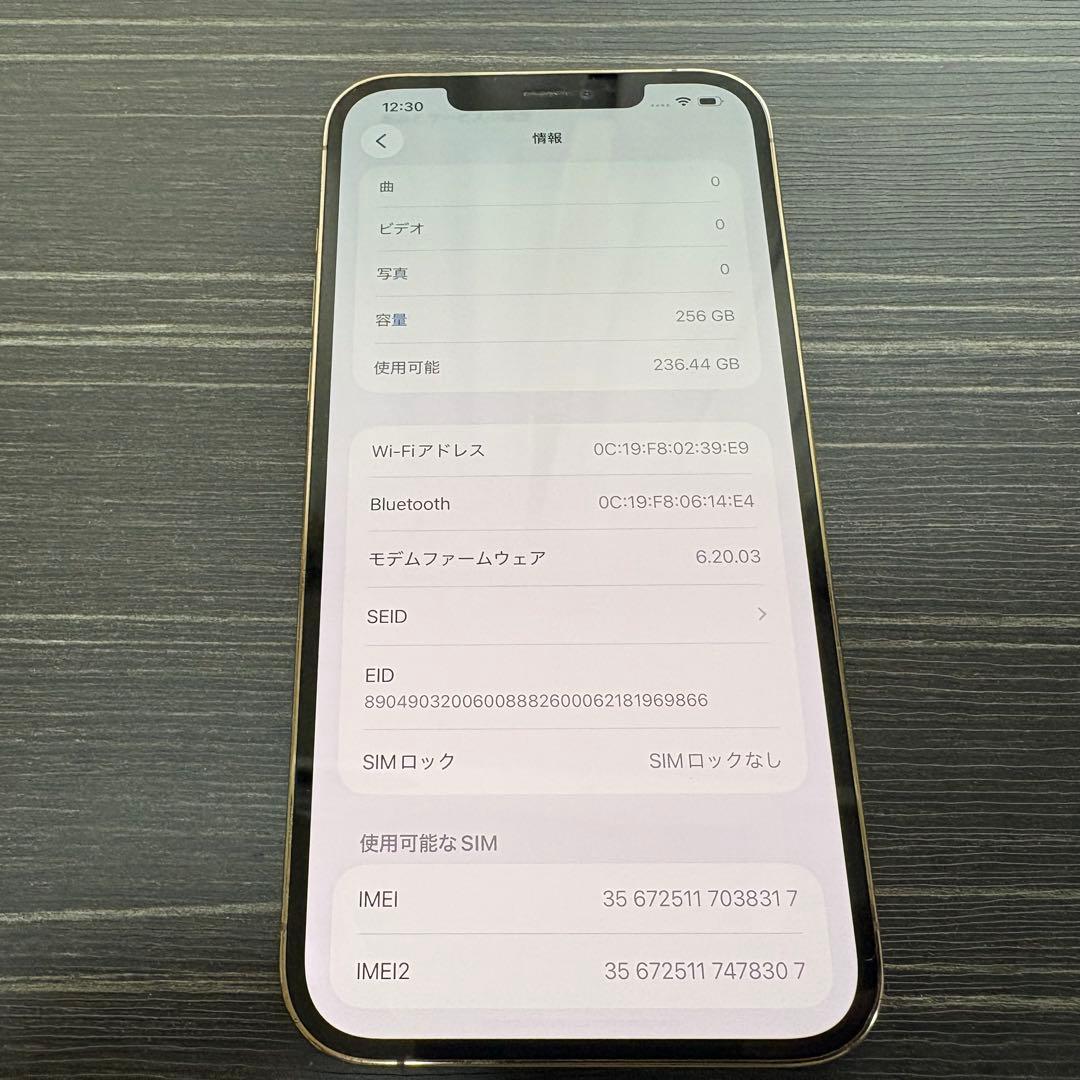 iPhone 12 Pro Max 256GB Gold SIMフリー ジャンク