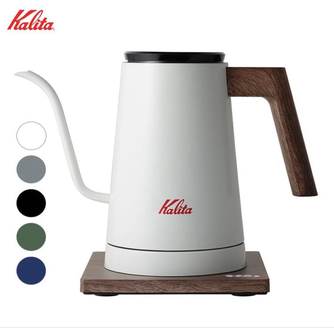 新品箱あり カリタ KEDP-600 ホワイト 電気式ドリップ専用ケトル