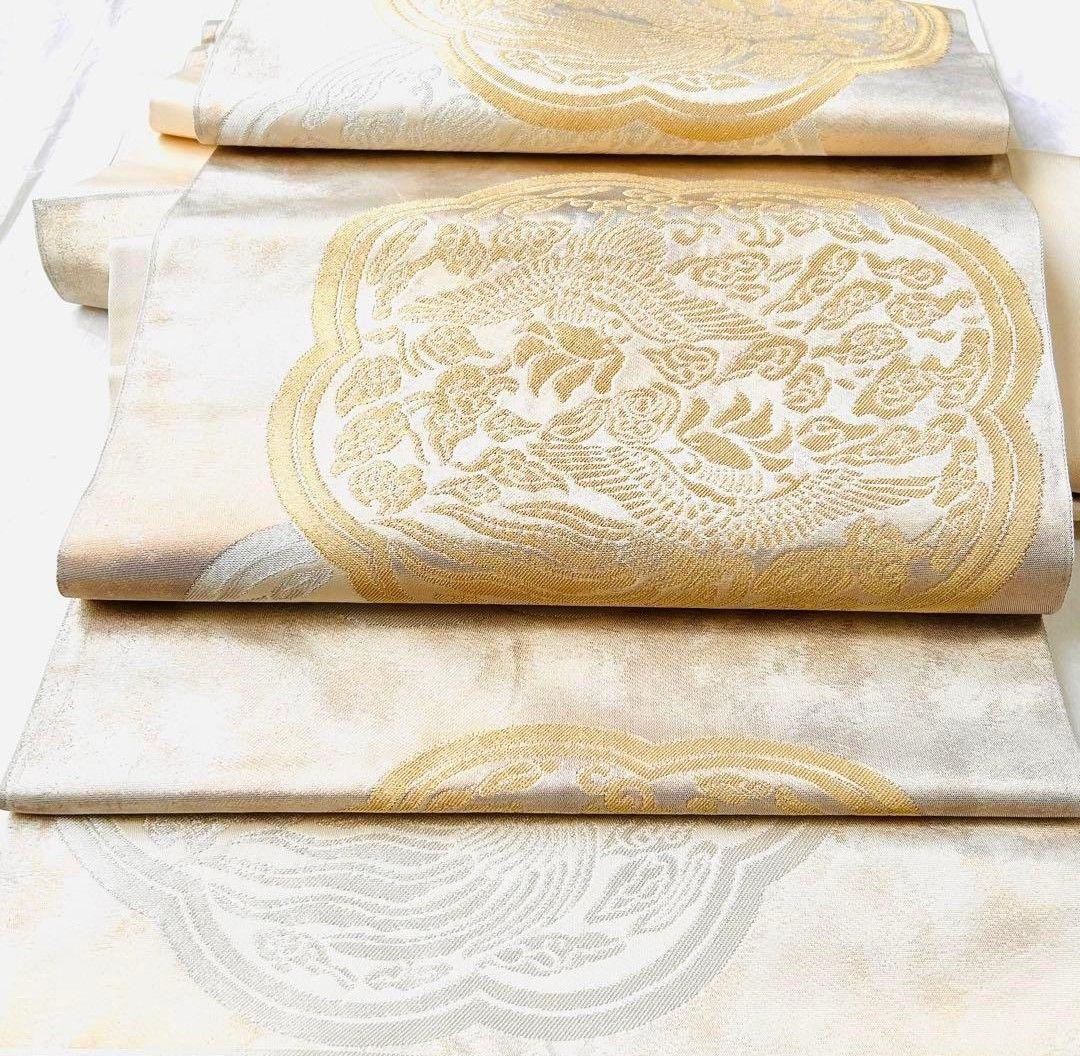 留袖用　袋帯　正絹　金糸　銀糸　フォーマル　お祝い　美品　　刺繍　訪問着