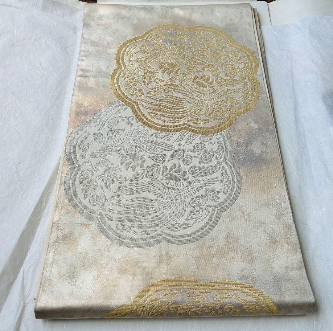 留袖用　袋帯　正絹　金糸　銀糸　フォーマル　お祝い　美品　　刺繍　訪問着