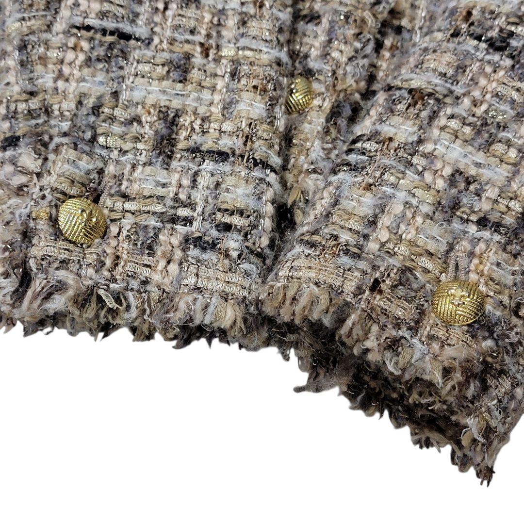 【極美品】ANAYI アナイ tournier社 金ボタン ツイードジャケット