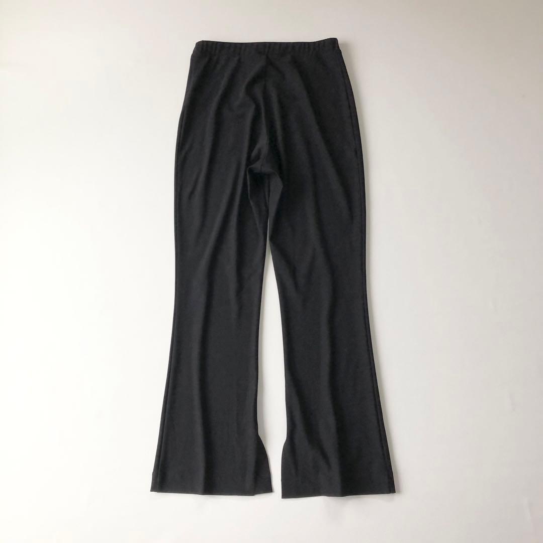 2526y美品カレンソロジー　24年ハイテンションフレアパンツ スリット M 黒