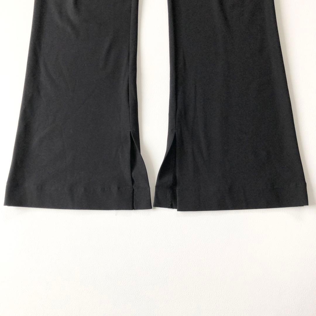 2526y美品カレンソロジー　24年ハイテンションフレアパンツ スリット M 黒