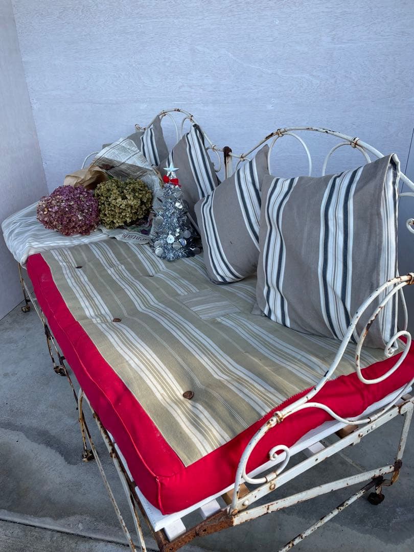 アンティーク/フランス/フレンチ/シャビー /ベッド/ソファ/アイアン/店舗什器