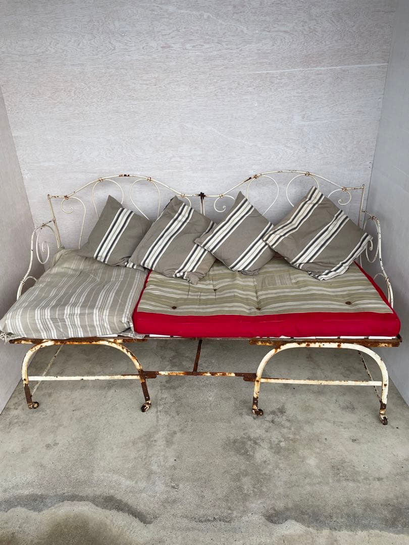 アンティーク/フランス/フレンチ/シャビー /ベッド/ソファ/アイアン/店舗什器