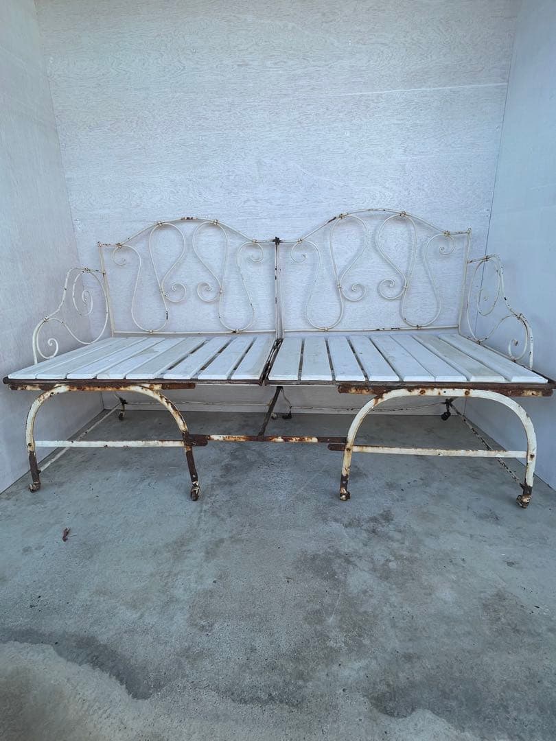 アンティーク/フランス/フレンチ/シャビー /ベッド/ソファ/アイアン/店舗什器