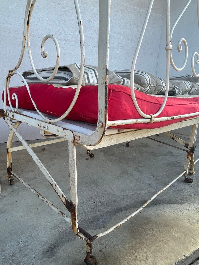 アンティーク/フランス/フレンチ/シャビー /ベッド/ソファ/アイアン/店舗什器