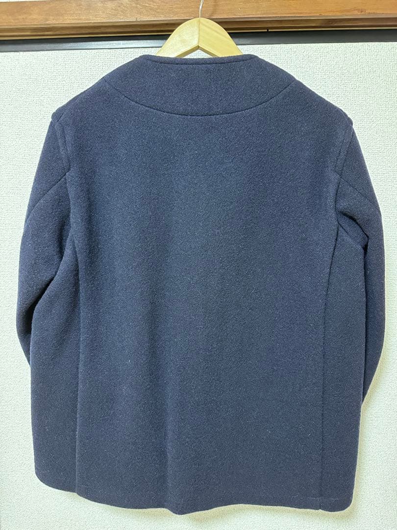 DANTON ダントン ジャケット 42 ネイビー モッサーノーカラー モッサ