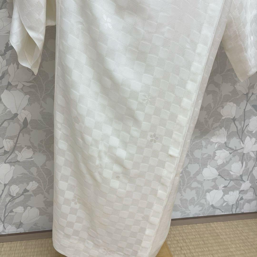 正絹 紋紗 長襦袢 市松【鈴乃屋】夏長襦袢