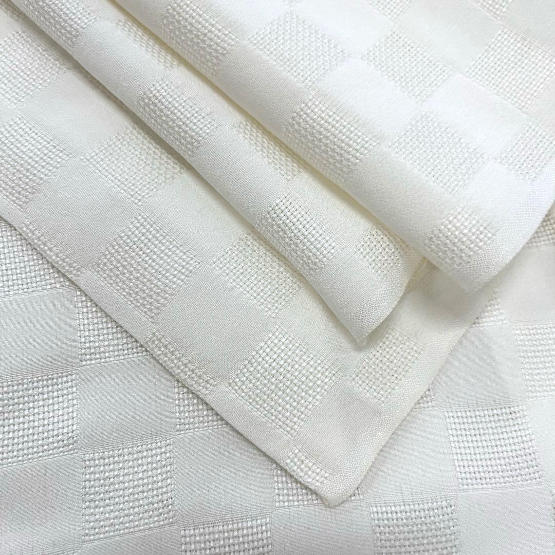 正絹 紋紗 長襦袢 市松【鈴乃屋】夏長襦袢