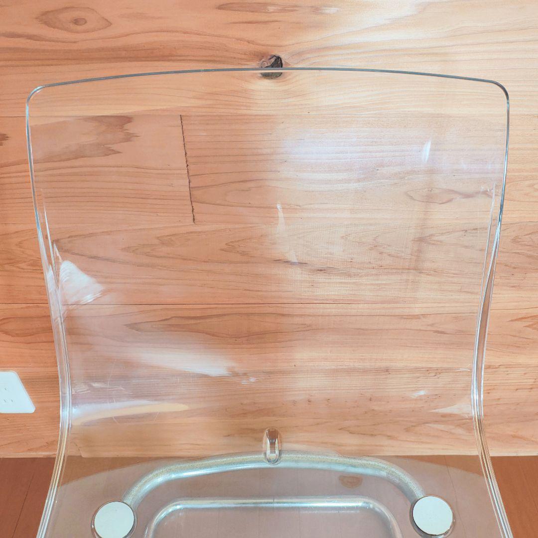 【ジョージ】2脚 IKEAトービアス ダイニングチェア　椅子 クリア