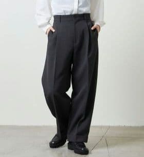 MARW UNITED ARROWS タック ワイド テーパードパンツ 38