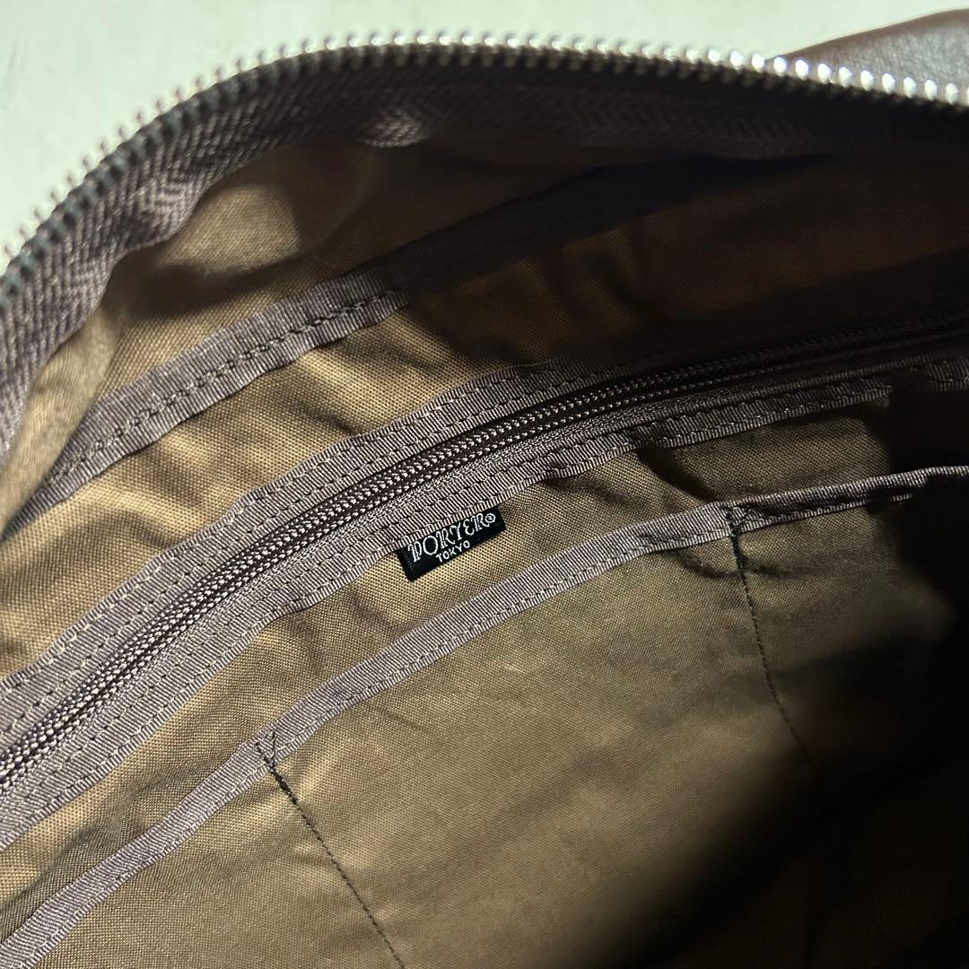 【廃盤美品】PORTER ボストンバッグ ブラウンレザー 吉田鞄